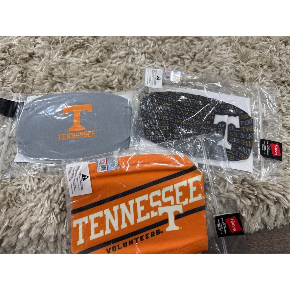 Set Of 3 Hanes University of Tennessee Face Masks